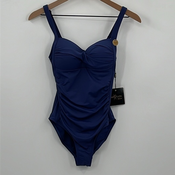 Niptuck Swim Joanne Multi-Fit Cup One Piece Swimsuit in Navy - NEW - Size 4 - Picture 2 of 10